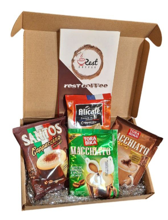 پک هدیه کاپوچینو(سانتوس_علی کافه_تروبیکا_ماکیاتو) 4 عددی