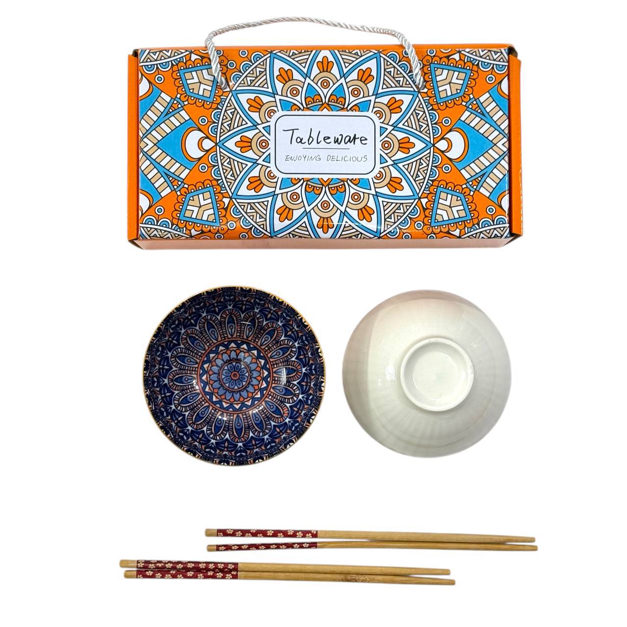 نودل خوری مجموعه دو عددی همراه چاپستیک